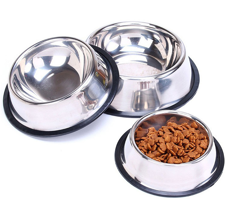Stainless Steel Dog Bowl Pet Food Cat Water Feeder Bowl