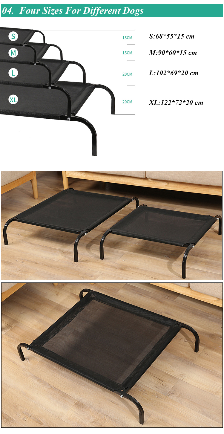 ROADREIGN - Raised Dog Camping Beds Waterproof Dog Elevated Dog Bed For Pet Off Ground Cooling Hammock Pet Beds&Accessories 10