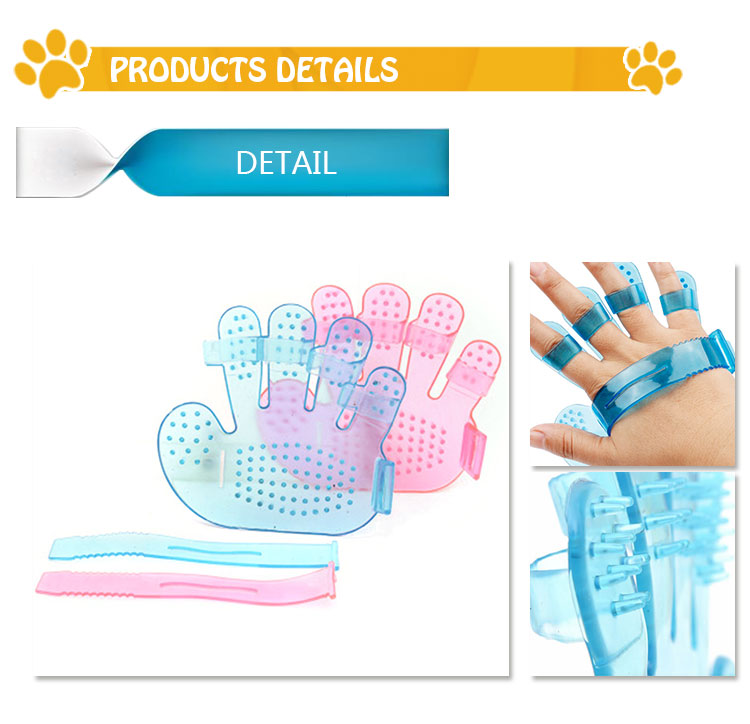 Rubber Pet Bathing Brush Dog Grooming Glove