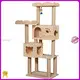 Cat Climbing Tree Toy - Scratch Resistant Sisal Post with Pet House Tower 1