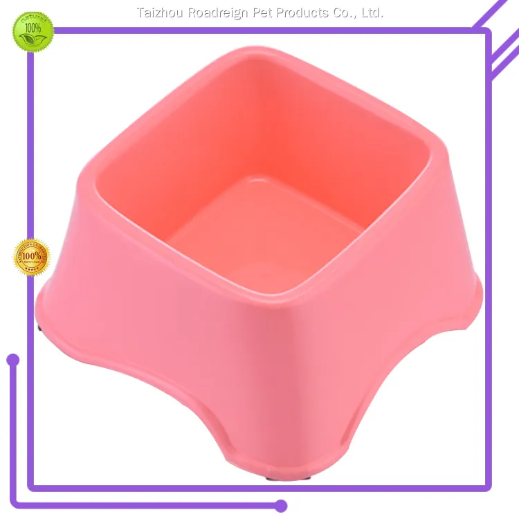 Plastic Paw Print Dog Bowls - Non-Skid Design 1