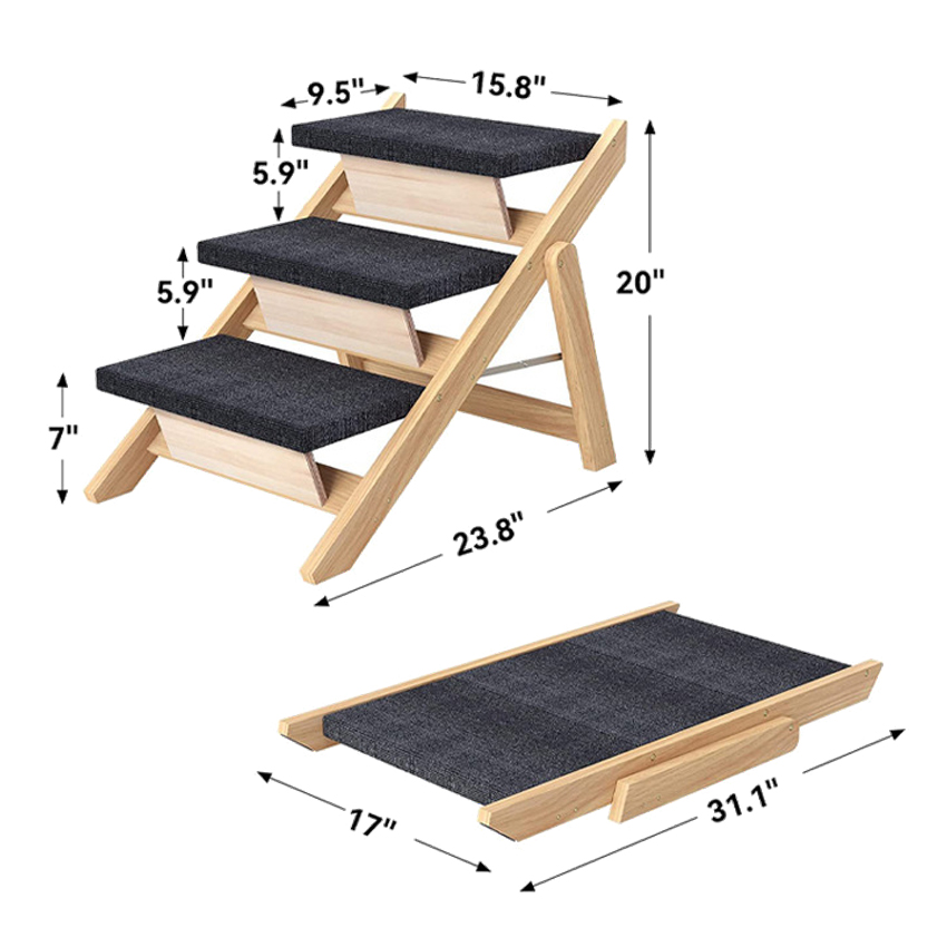 Customized Pet Climbing Ladder manufacturers From China | Roadreign LL-9724 2