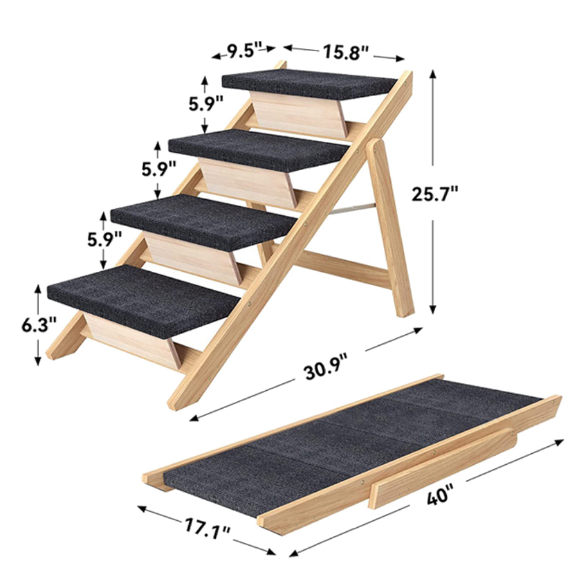 Customized Pet Climbing Ladder manufacturers From China | Roadreign LL-9724 3