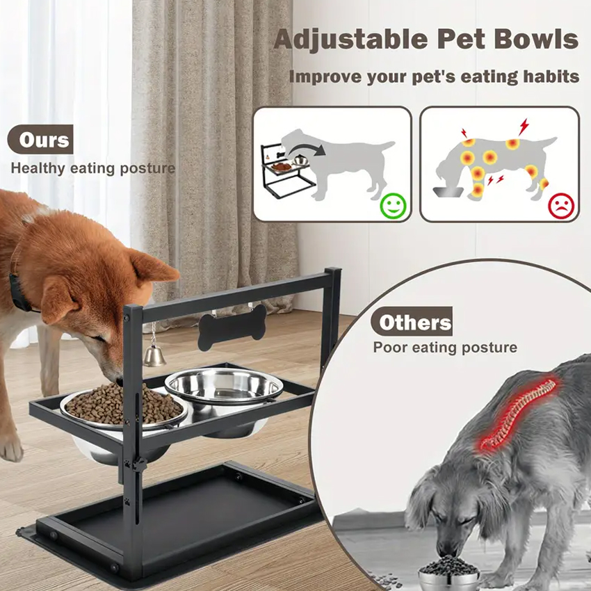Customized Adjustable dog bowl manufacturers From China | Roadreign LL-2409 3