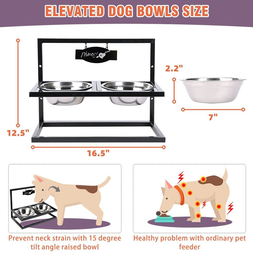 Quality Adjustable dog bowl Manufacturer | Roadreign LL-2410 2