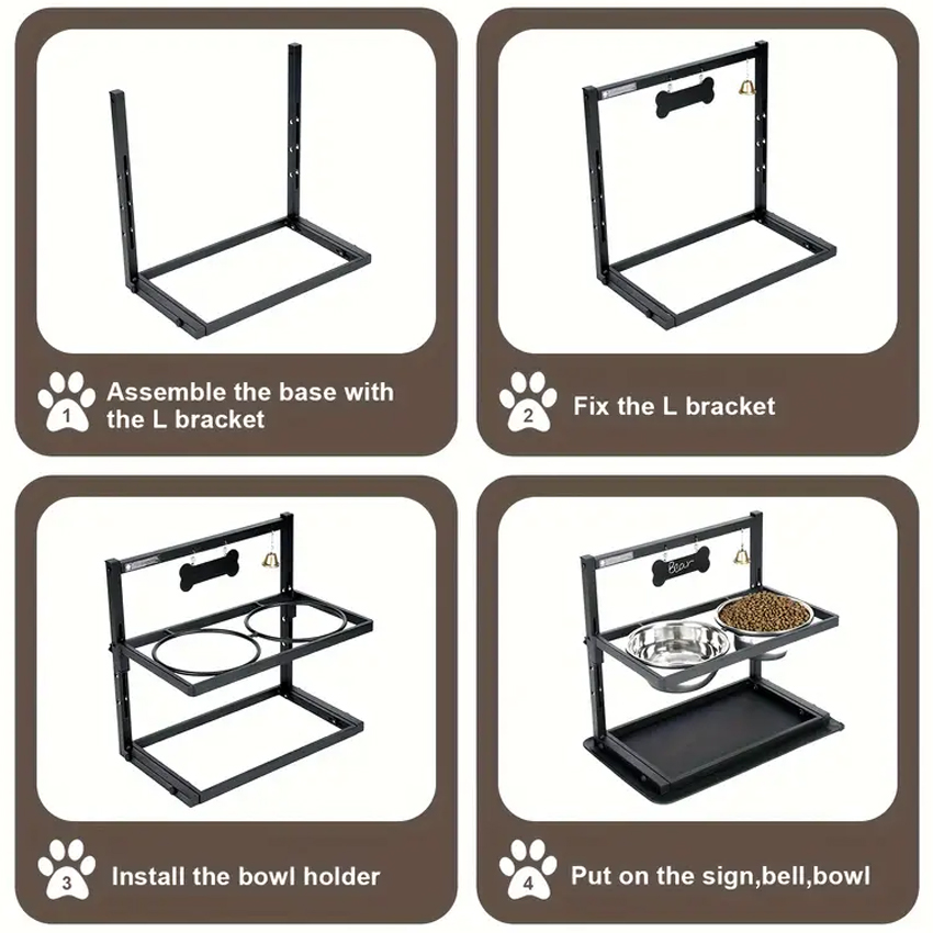 Customized Adjustable dog bowl manufacturers From China | Roadreign LL-2409 4