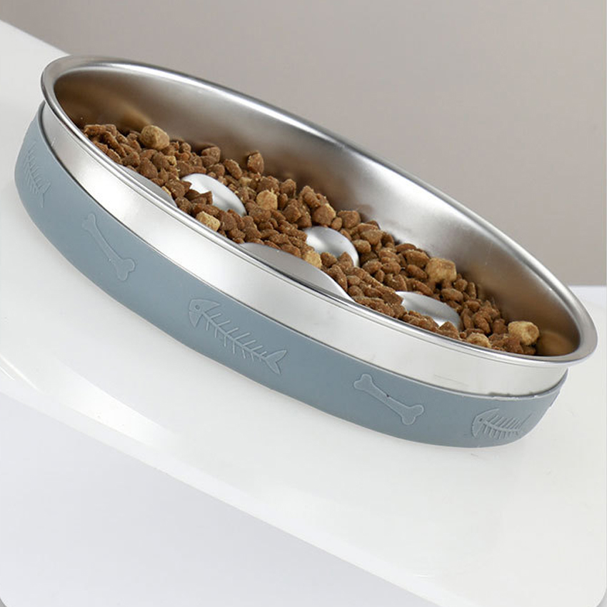 Customized Slow Feeder Stainless Steel Bowl manufacturers From China | Roadreign LL-2283 5