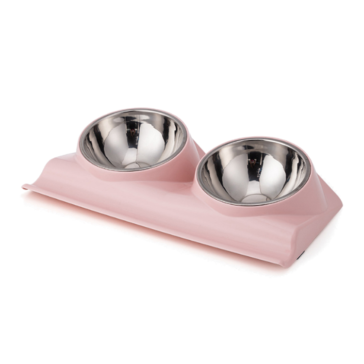 Beste dubbele plastic voerbak voor huisdieren van roestvrij staal - Roadreign LL-2219 1