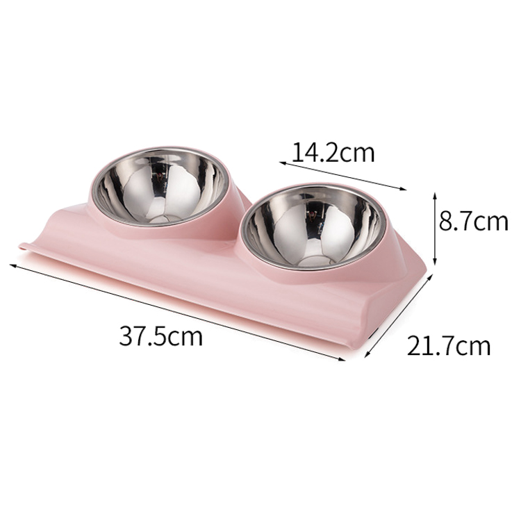 Best Double Plastic Pet Stainless Steel Bowl Company - Roadreign LL-2219 5