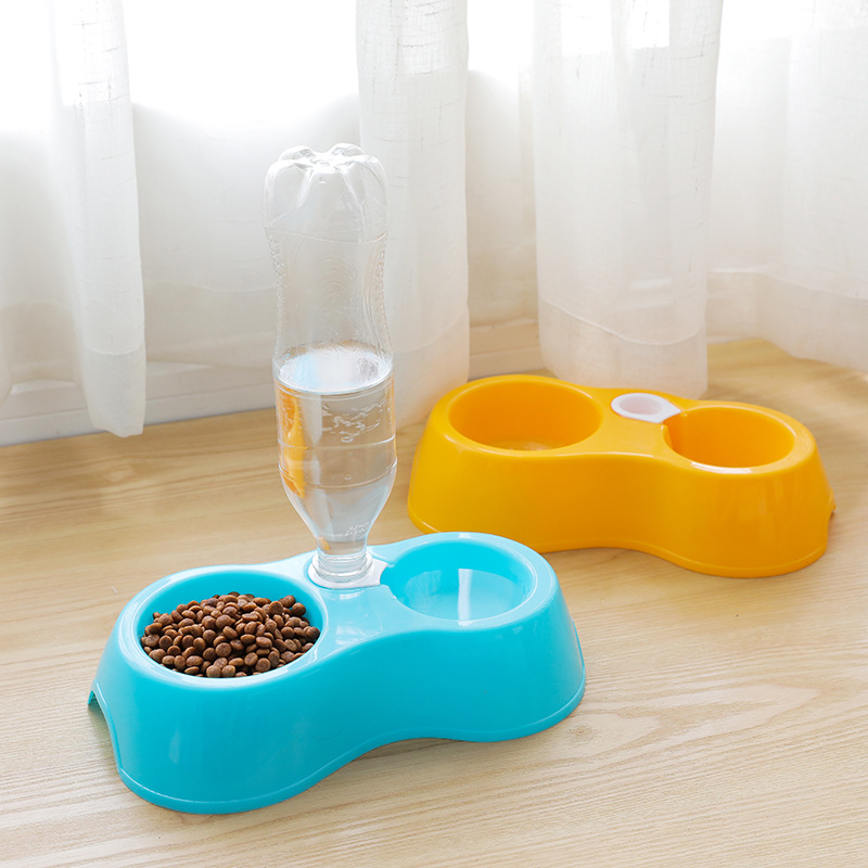 Quality Plastic Pet Double Bowl With Bottle Faucet Manufacturer | Roadreign LL-2020 2