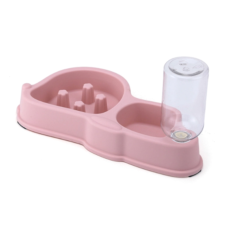 Best Plastic Pet Double Bowl With Bottle Faucet Company - Roadreign LL-2027 1