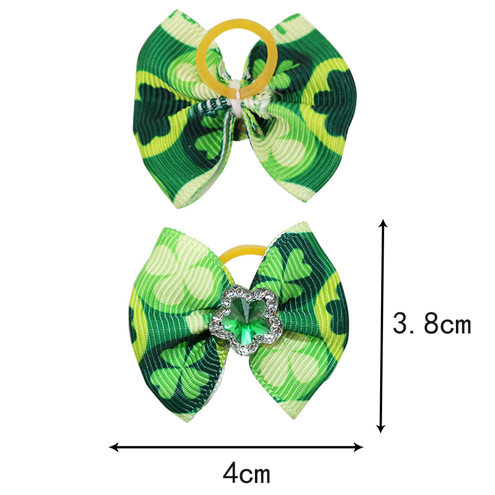 Quality St. Patrick's Day  Pet Bows Manufacturer | Roadreign LL-8272 8
