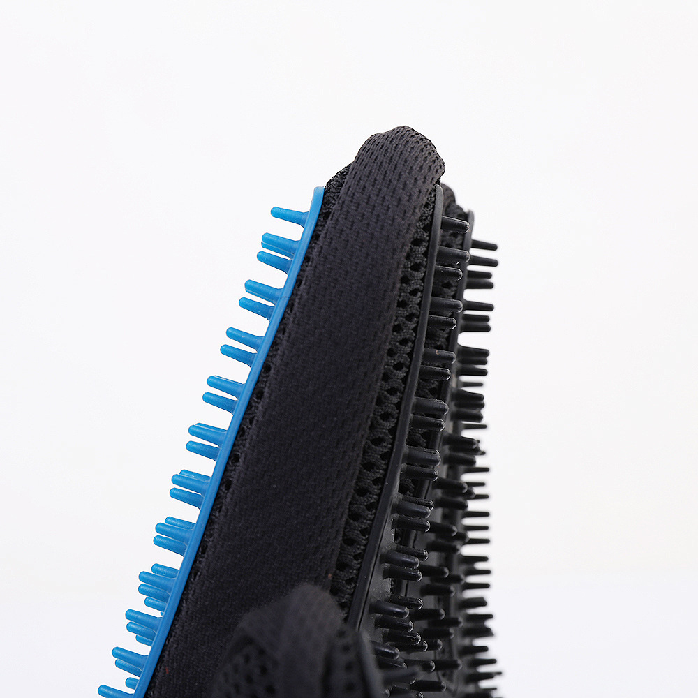 Customized 333 Tips Silicone Two Sides Pet Grooming Gloves manufacturers From China | Roadreign LL-6007 5