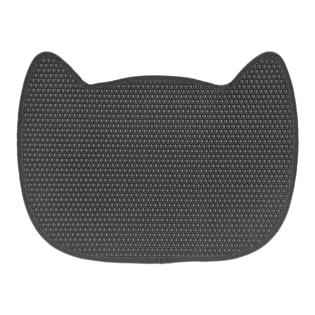 Customized Head Of Cat Shape Cat Litter Mat manufacturers From China | Roadreign LL-1408 1