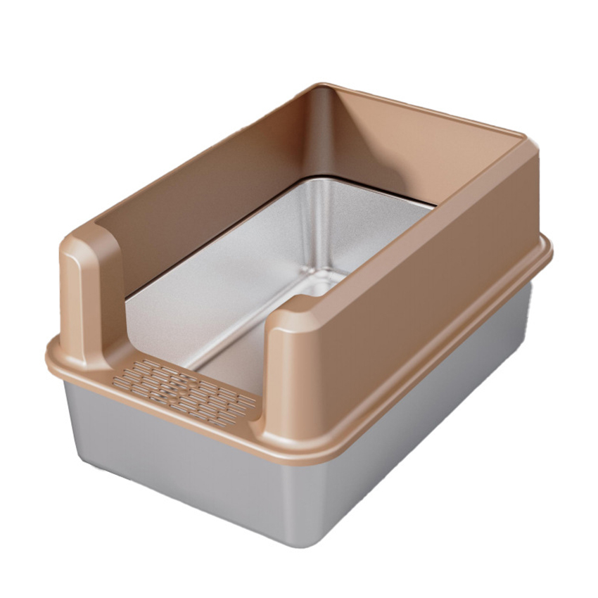 La mejor empresa de cajas de arena para gatos de acero inoxidable: Roadreign LL-1594 3