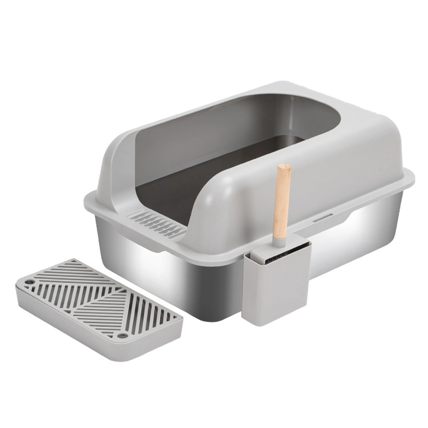 Customized Stainless Steel Cat Litter Box manufacturers From China | Roadreign LL-1593 1