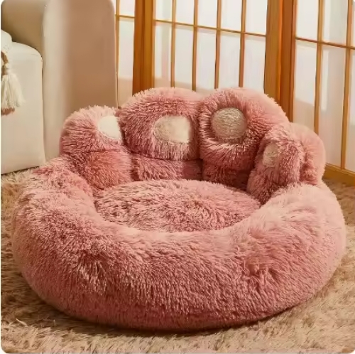 Cama para mascotas Roadreign CozyPaw | Cojín de felpa ultrasuave para un máximo confort. 5