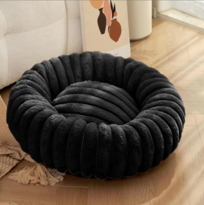 Roadreign CloudNest: Ultra-Soft Plush Round Pet Bed for Anxiety Relief & Deep Sleep 9