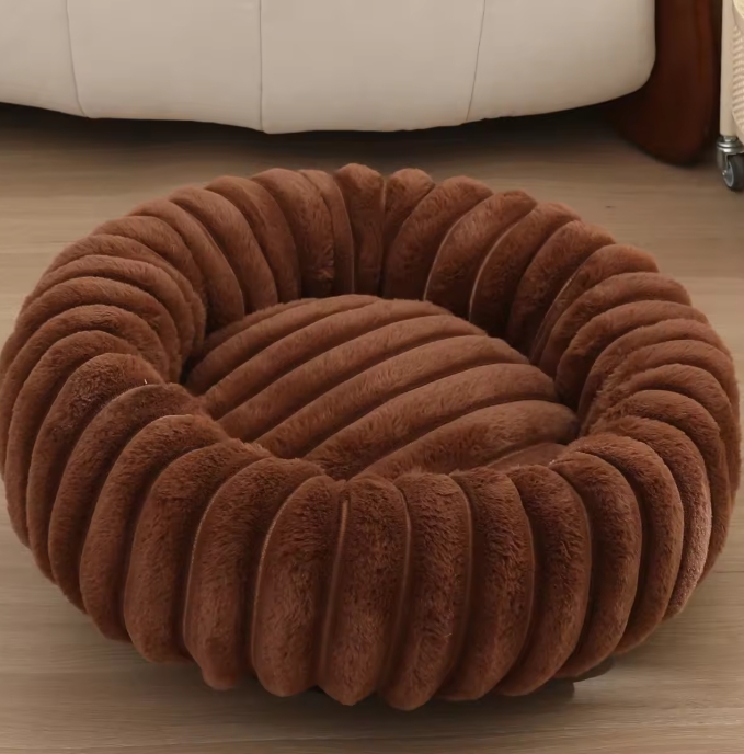Roadreign CloudNest: Ultra-Soft Plush Round Pet Bed for Anxiety Relief & Deep Sleep 13