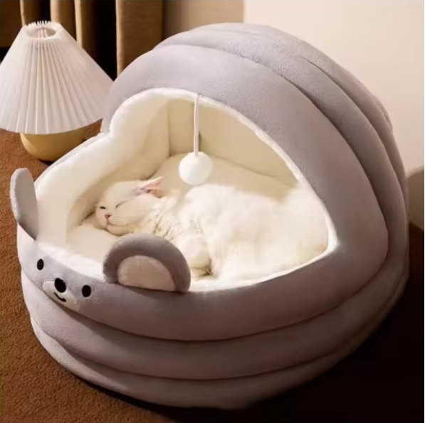Roadreign CozyCave: Luxury Plush Pet Bed for Deep Sleep & Anxiety Relief 2