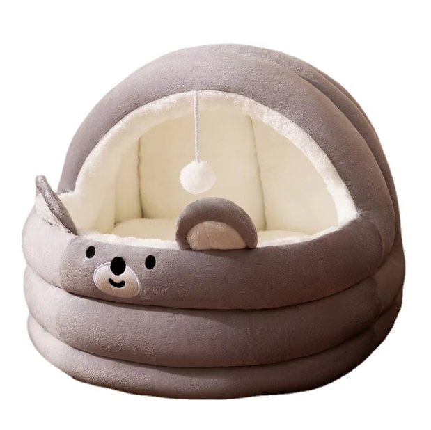 Roadreign CozyCave: Luxury Plush Pet Bed for Deep Sleep & Anxiety Relief 3