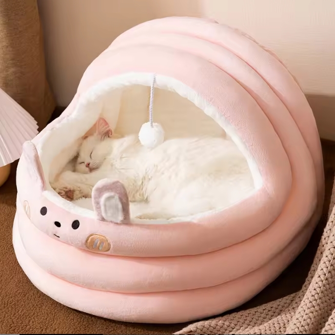 Roadreign CozyCave: Luxury Plush Pet Bed for Deep Sleep & Anxiety Relief 7