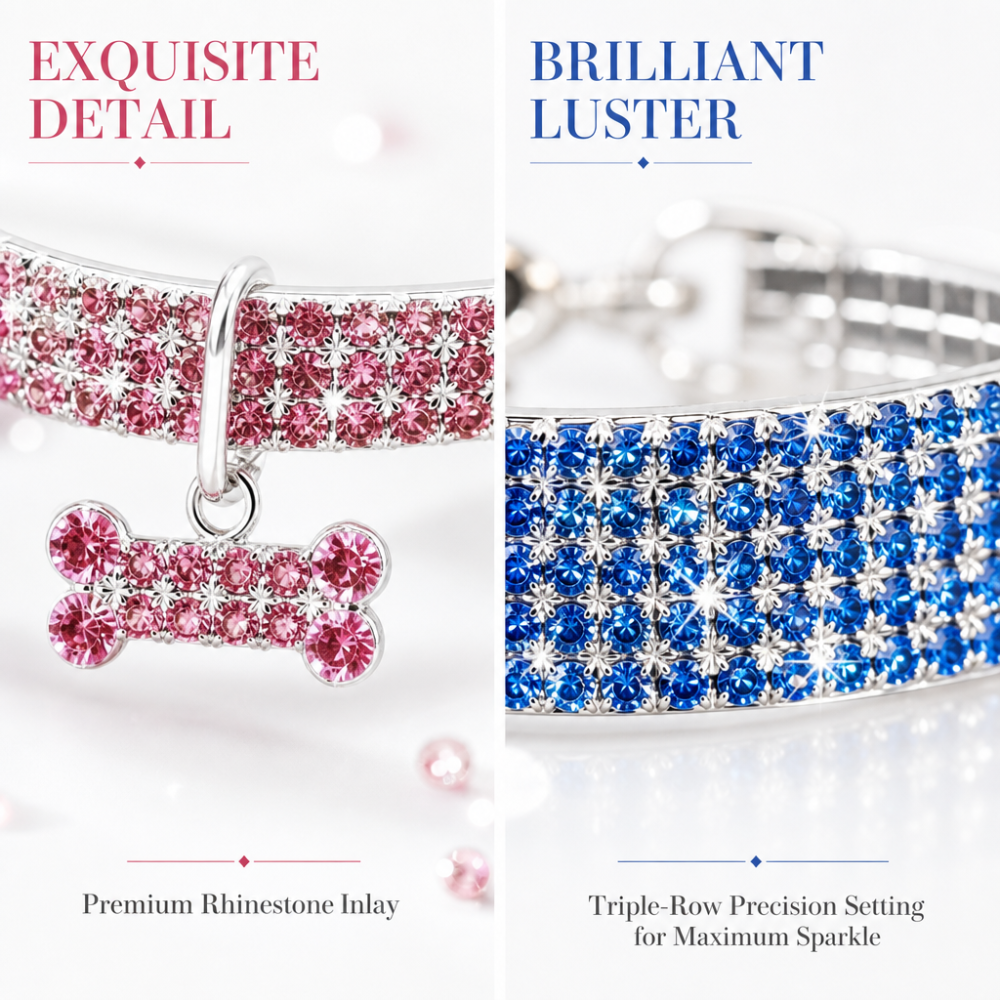 Fancy Sparkly Pet Collar for Small Dogs & Cats – Perfect Occasion Accessory for Parties & Weddings 2