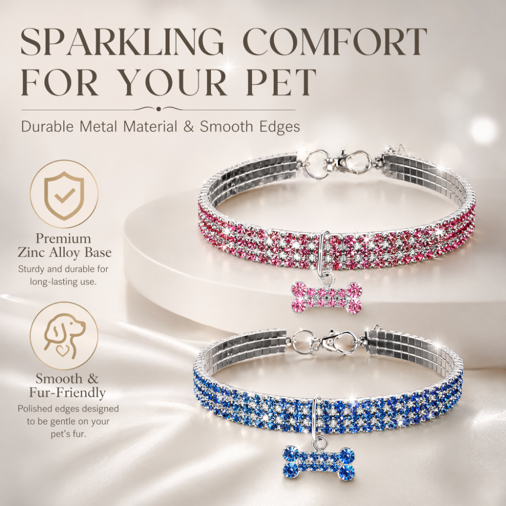 Fancy Sparkly Pet Collar for Small Dogs & Cats – Perfect Occasion Accessory for Parties & Weddings 5