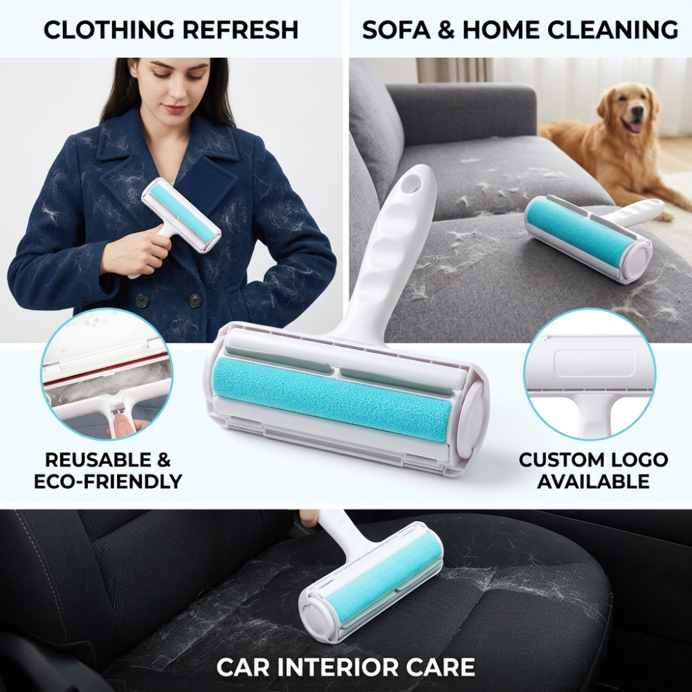 Roadreign - Aangepaste pluizenroller voor huisdierenhaar, honden- en kattenhaar, zelfreinigende haarverwijderingsroller, fabrikant 4