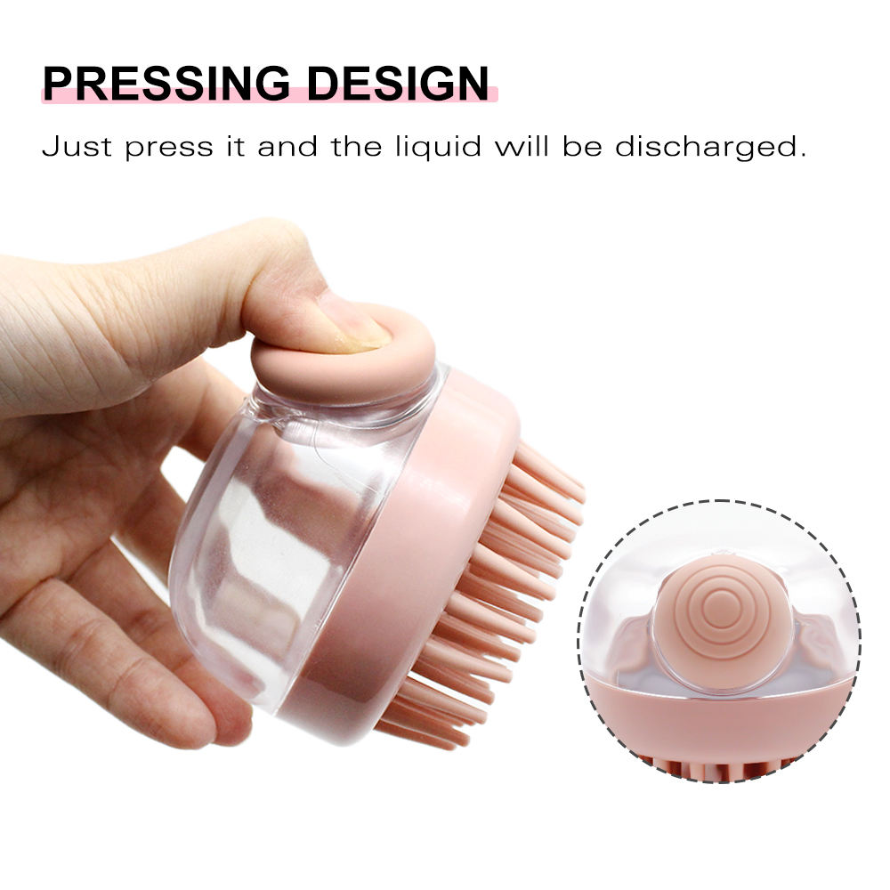 Roadreign-Liquid Shampoo Brush, Soft Scalp Massage Bath Comb for Pets 5