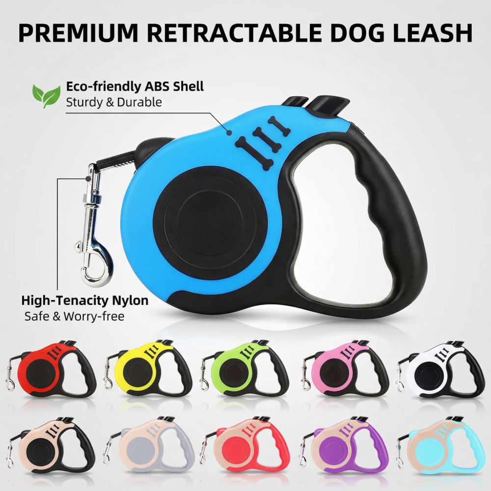 Roadreign-Heavy-Duty Retractable Dog Leash – Tangle-Free High-Density Nylon for Total Control 1