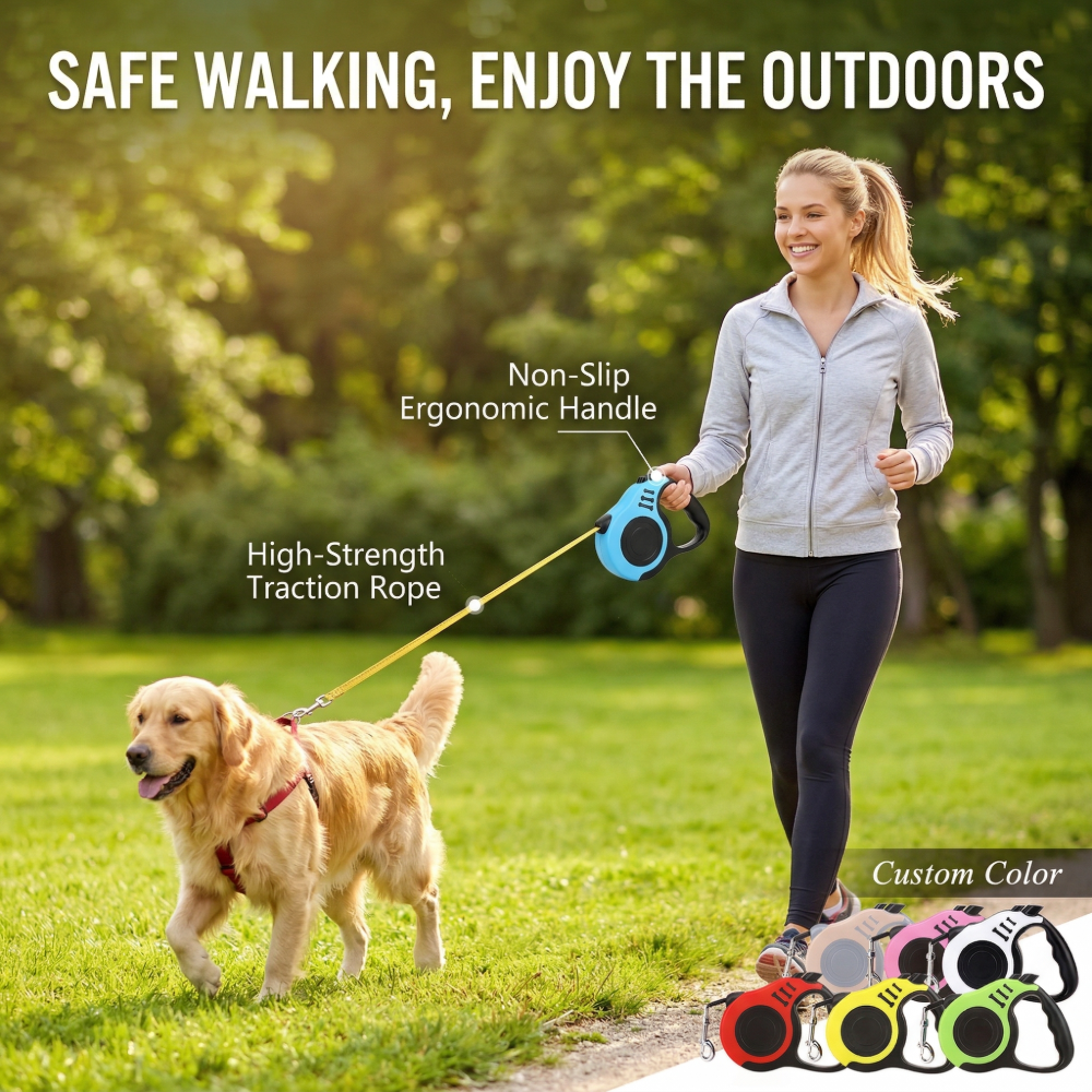 Roadreign-Heavy-Duty Retractable Dog Leash – Tangle-Free High-Density Nylon for Total Control 5