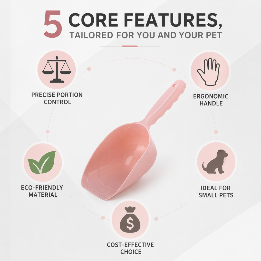 ROADREIGN - Ergonomic Pet Food Scoop – Precise Portion Control for Healthy Feeding 3