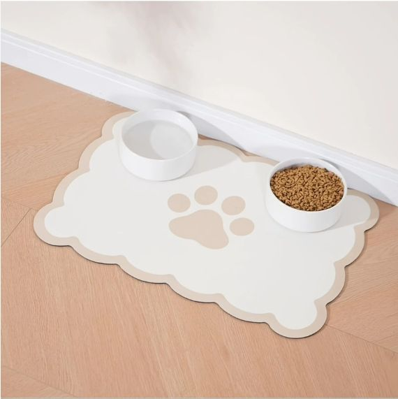Tapis d'alimentation pour animaux de compagnie Roadreign en diatomite à séchage instantané – Tapis de table en pierre ultra-absorbant et sans dégâts 8