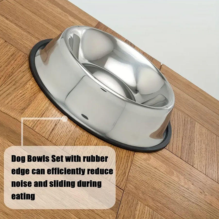 ROADREIGN - Premium Stainless Steel Dog Bowl – Heavy-Duty, Rust-Resistant & Non-Slip Base 6