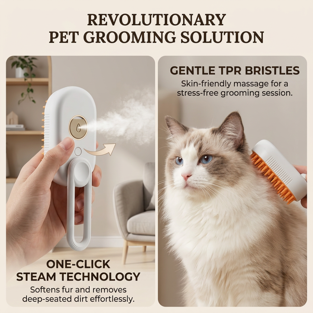 Fabrikanten van op maat gemaakte kattenstoomborstels, sprayborstels voor het verwijderen van kattenhaar uit China | Roadreign 3