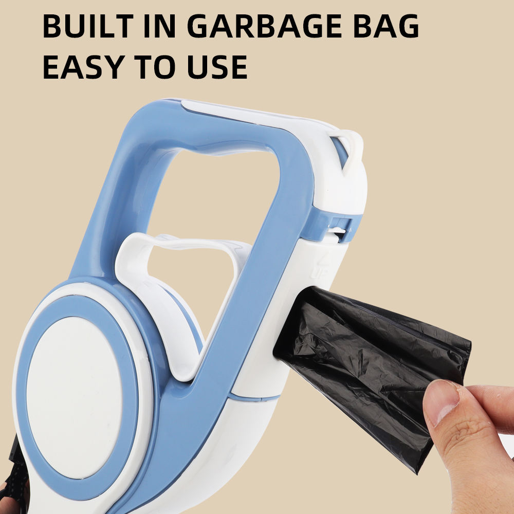 Roadreign-3-in-1 All-in-One Intrekbare Riem – Geïntegreerde Afvalgrijper &amp; Zakjesdispenser voor Schone Wandelingen 5