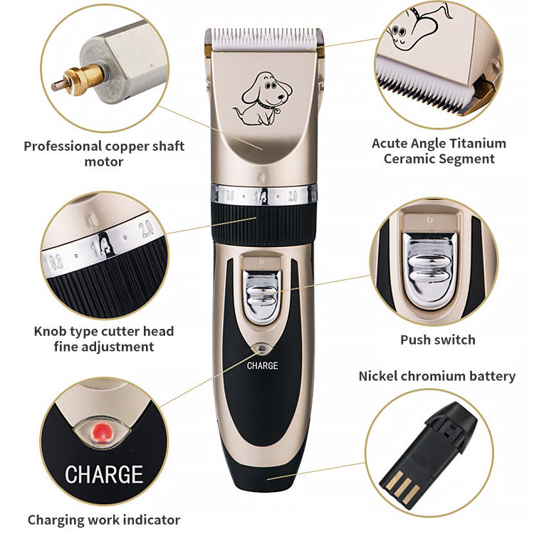 ROADREIGN - Electric Dog Clippers Pet Hair Cutters Grooming Trimmer Dog Hair Clippers Pet Grooming 1