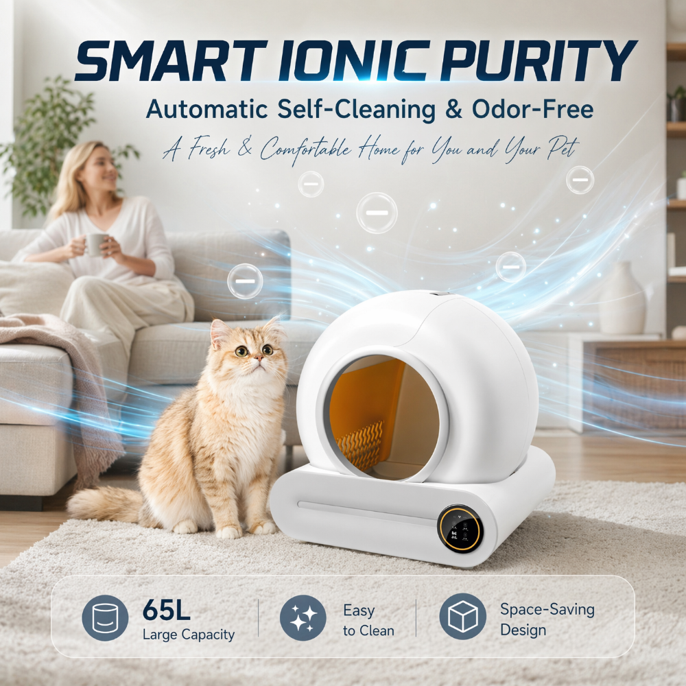 Roadreign Ultimate Handsfree Smart Kattenbak – Zelfreinigend, Geurblokkerend &amp; App-gestuurd voor een frisser huis 7