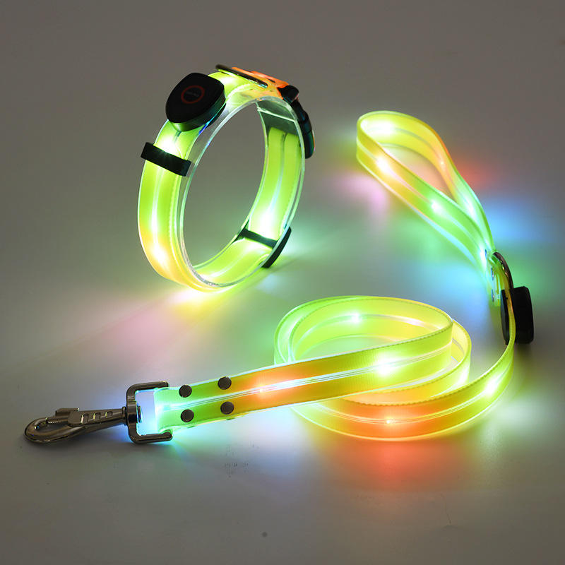 ROADREIGN - Collar LED Urban Glow para mascotas: collar luminoso de estilo hip-hop moderno con diseño recargable por USB. 1