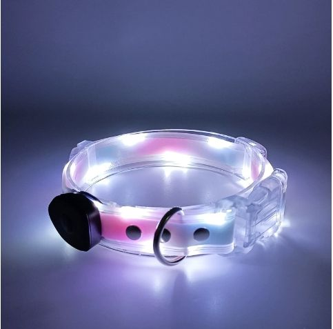 ROADREIGN - Collar LED Urban Glow para mascotas: collar luminoso de estilo hip-hop moderno con diseño recargable por USB. 12