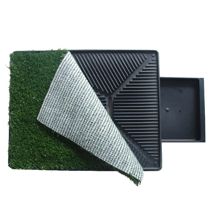 ROADREIGN - Système de toilettes d'intérieur pour chien – Toilettes d'apprentissage triple couche avec tapis d'herbe réaliste pour appartements 4