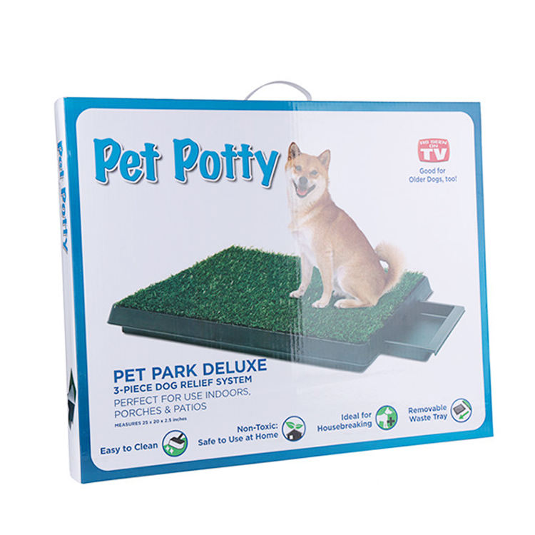 ROADREIGN - Système de toilettes d'intérieur pour chien – Toilettes d'apprentissage triple couche avec tapis d'herbe réaliste pour appartements 7