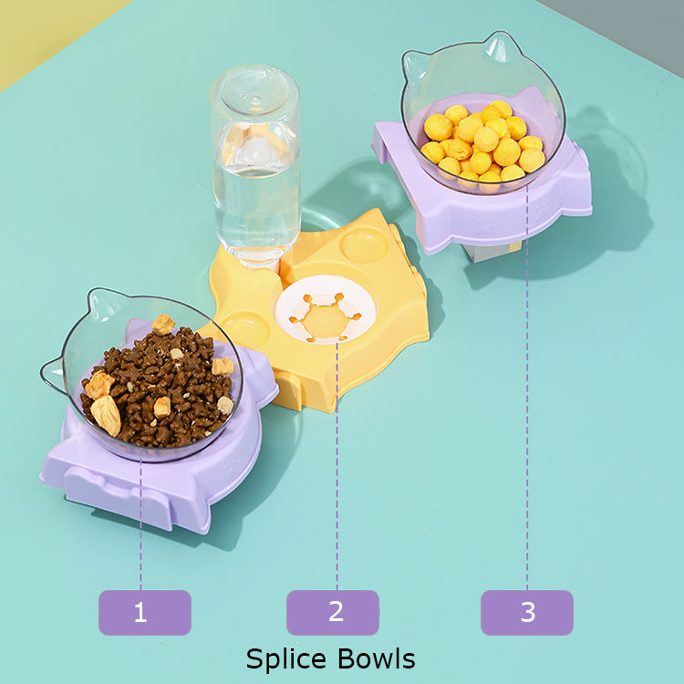 ROADREIGN - Juego de comederos modulares ecológicos para mascotas | Cuencos personalizables para gatos y perros 7