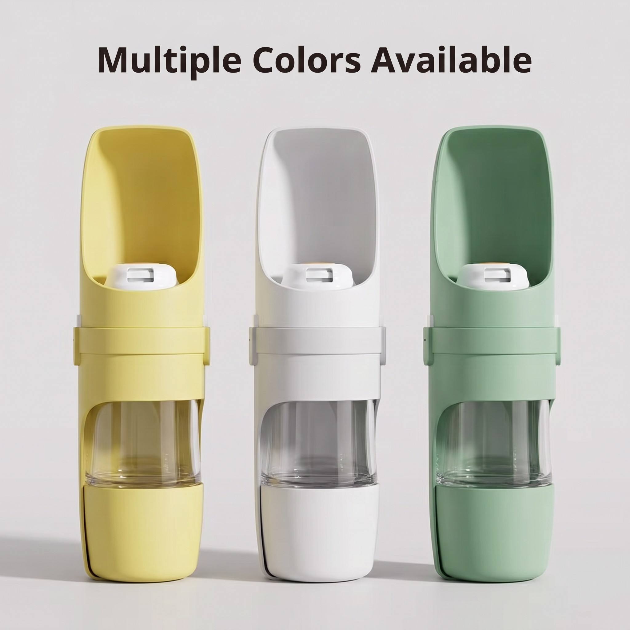 ROADREIGN 2-in-1 multifunctionele reisdrinkfles voor huisdieren (hond en kat), plastic drinkfles voor huisdieren, draagbaar, grote capaciteit, afneembaar 1