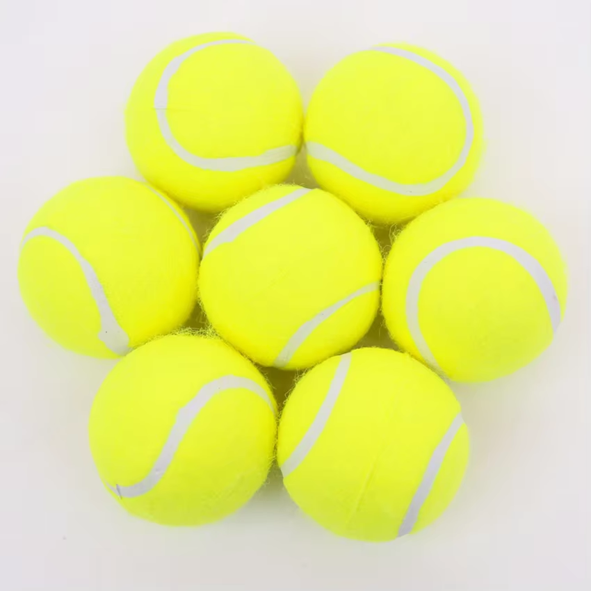 Roadreign - Balle de tennis pour chien écologique personnalisée avec impression - Jouet à mâcher en caoutchouc durable pour l'entraînement et le jeu interactif 7