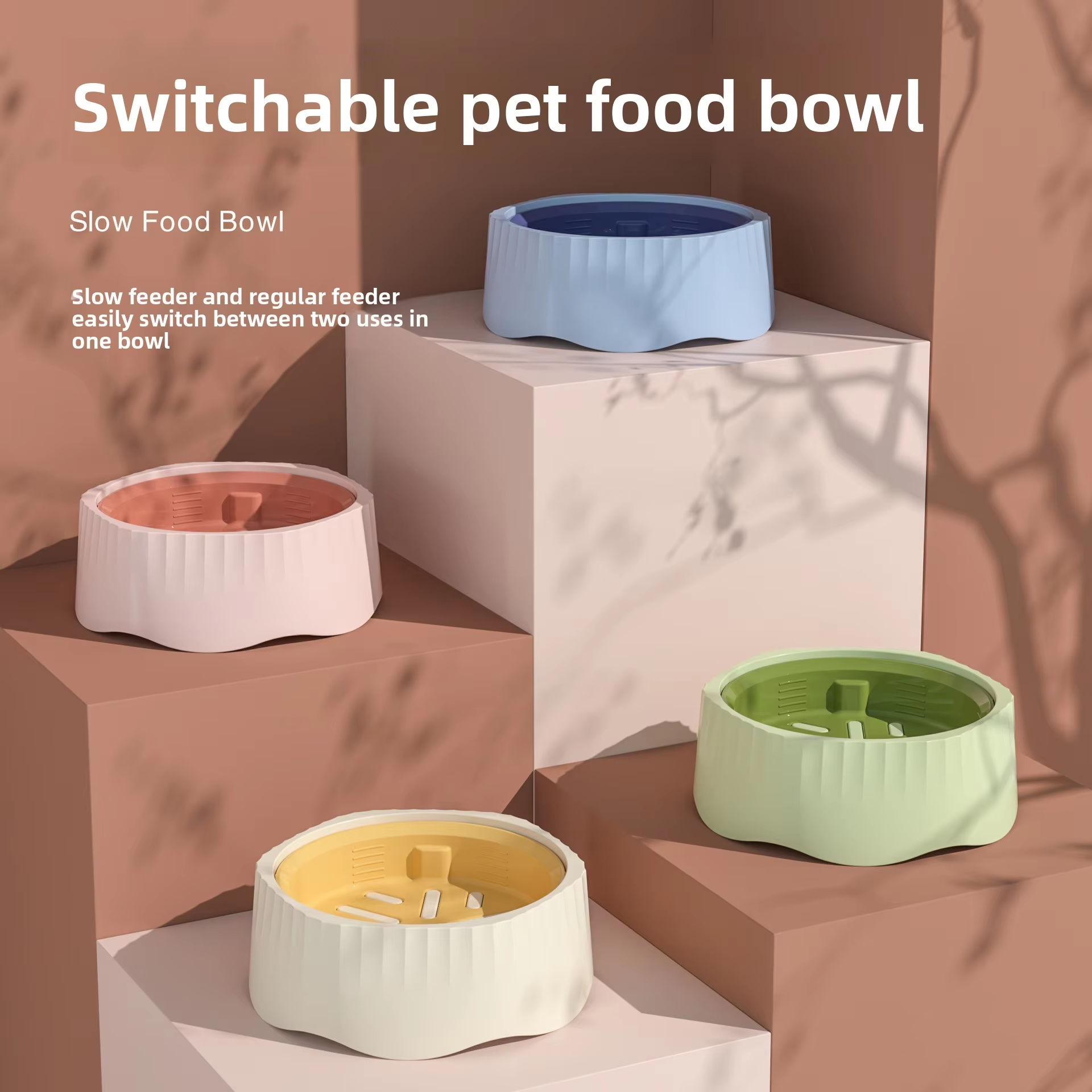 Roadreign - Comedero de alimentación lenta para perros y gatos: evita el atragantamiento y la ingestión involuntaria. 1