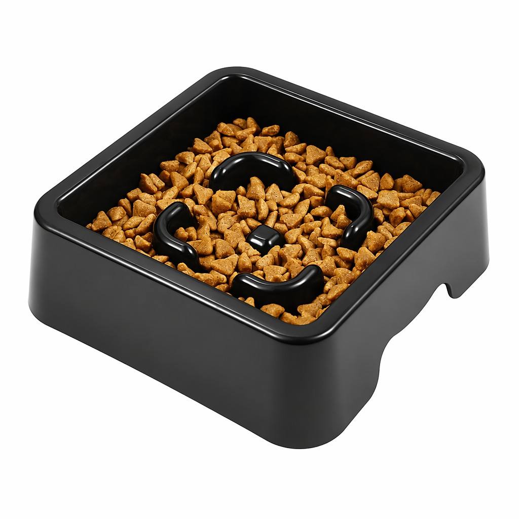 ROADREIGN - Comedero lento para mascotas: diseño de laberinto antiatragantamiento, base antideslizante, apto para lavavajillas, comedero interactivo para perros y gatos que favorece una digestión saludable. 1