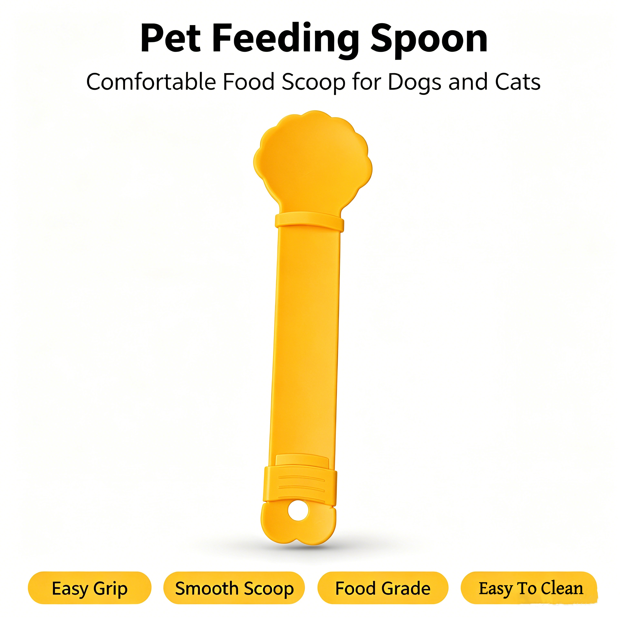 ROADREIGN - Cuillère à friandises portable multifonctionnelle pour chats, distributeur de friandises humides à lécher de qualité alimentaire, poignée facile et lisse, cuillère à aliments réutilisable pour chats, chatons et chiens 1