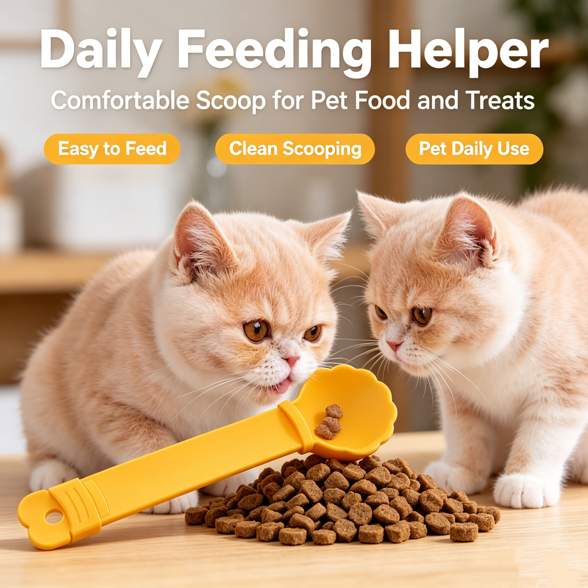 ROADREIGN - Cuillère à friandises portable multifonctionnelle pour chats, distributeur de friandises humides à lécher de qualité alimentaire, poignée facile et lisse, cuillère à aliments réutilisable pour chats, chatons et chiens 4